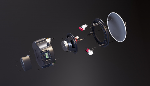 Fonestar SKY-6-DOME - voděodolný 2-pásmový vestavný reproduktor, 6" - bílá