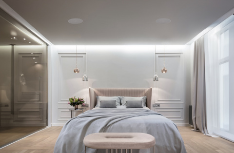 Fonestar SKY-6-DOME - voděodolný 2-pásmový vestavný reproduktor, 6" - bílá