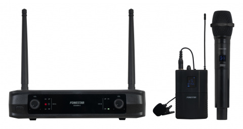 Fonestar SONAIR-2MP - Sada ručního a klopového mikrofonu s pevnou frekvencí v UHF pásmu