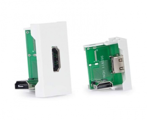 Fonestar WP-37H - Přípojné místo - samice HDMI 90° -  o velikosti 1/2 modulu