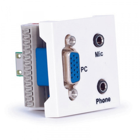 Fonestar WP-52JVJ - Připojné místo VGA samice a 2 x 3,5 mm jack