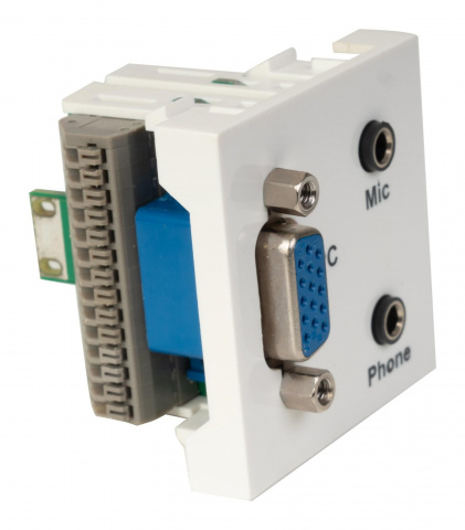 Fonestar WP-52JVJ - Připojné místo VGA samice a 2 x 3,5 mm jack