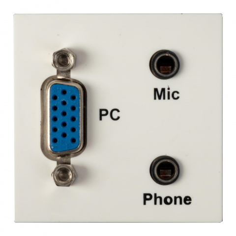 Fonestar WP-52JVJ - Připojné místo VGA samice a 2 x 3,5 mm jack