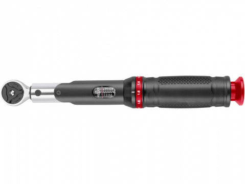FORTUM Klíč momentový se stupnicí, 72 zubů, 1/4", 5-25Nm, CrV