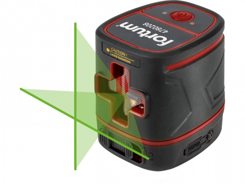 FORTUM Křížový laser zelený paprsek, samonivelační 4780208