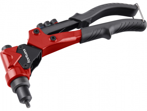 FORTUM Nýtovací kleště s otočné COMBO, nýtovací matice M3-M6 a trhací nýty 2,4-4,8mm
