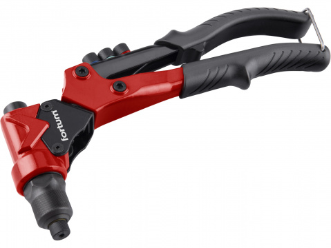 FORTUM Nýtovací kleště s otočné COMBO, nýtovací matice M3-M6 a trhací nýty 2,4-4,8mm