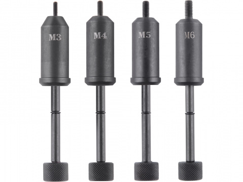 FORTUM Nýtovací kleště s otočné COMBO, nýtovací matice M3-M6 a trhací nýty 2,4-4,8mm