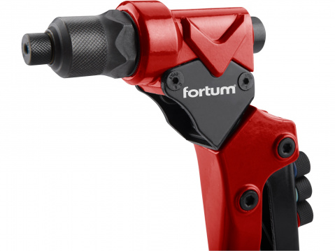 FORTUM Nýtovací kleště s otočné COMBO, nýtovací matice M3-M6 a trhací nýty 2,4-4,8mm