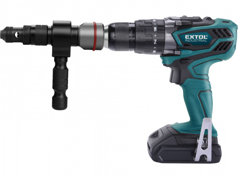 FORTUM Nýtovací nástavec na vrtačku T, pro trhací nýty 2,4-6,4mm, CrMo 4770663