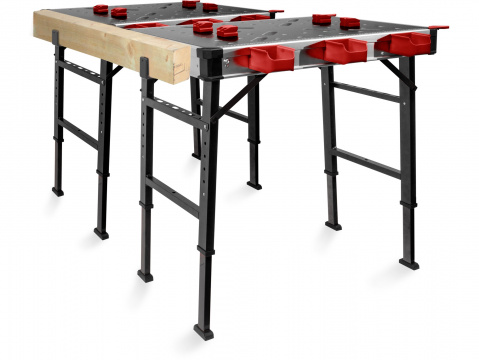 FORTUM stůl pracovní skládací, 850x600mm, výška 73,5-88,5cm 4759990