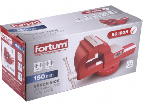 FORTUM svěrák s kovadlinou, 150mm, SG Iron 4752614