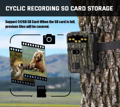 Fotopast KeepGuard KG799W a kovový box + zdarma 32GB SD karta, 8ks baterií a doprava!