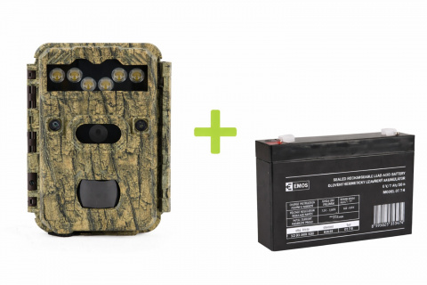 Fotopast KeepGuard KG799W, externí akumulátor 6V/7Ah a napájecí kabel + zdarma 32GB SD karta, 8ks baterií a doprava!