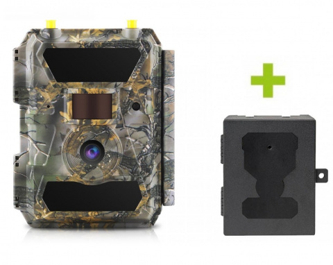 Fotopast OXE Panther 4G a kovový box + 32 GB SD karta, SIM karta, 12 ks baterií a doprava ZDARMA!