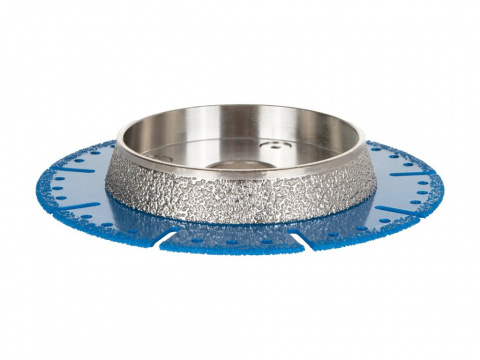 GEKO Diamantový kotouč pro řezání a srážení hran PVC trubek, 125 mm, řezací ohraňovací