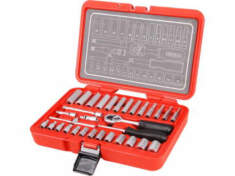 GOLA SADA hlavice nástrčné, sada 32ks, 1/4", CrV, EXTOL PREMIUM