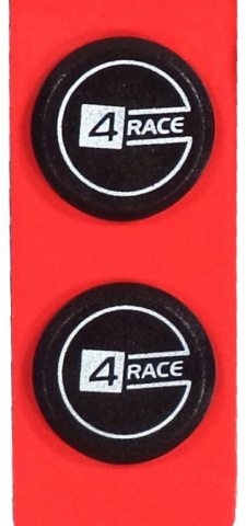 gripy 4RACE hnědé imitace kůže 130mm