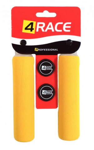 gripy 4RACE pěnové tvrzené 130mm žluté