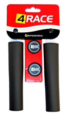 gripy 4RACE tvrzené pěnové NBR 136mm kulaté černé