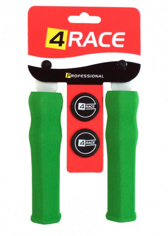 gripy 4RACE tvrzené pěnové NBR127mm zelené