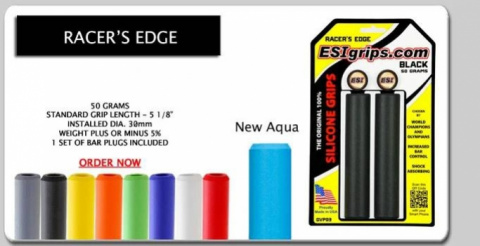 gripy ESI Racer's Edge šedé