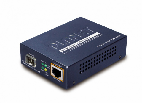 GTP-805A - převodník 100/1000BASE-X na 10/100/1000BASE-T PoE