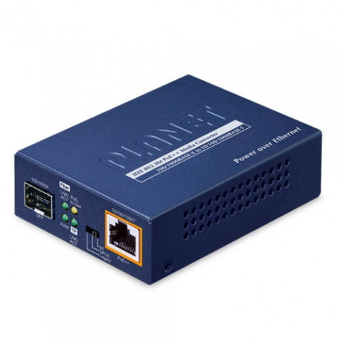 GUP-805A-95W - převodník 100/1000BASE-X SFP na 10/100/1000BASE-T PoE++ (95 W)