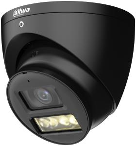 HAC-HDW1500T-IL-A-0280B-S3-DIP-Black - černá, 5Mpix, 40m IR a 40m bílé LED, MIC, Super adapt