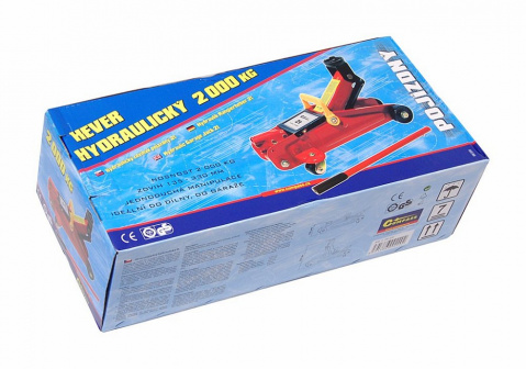 Hever hydraulický pojízdný 2 t   TÜV, GS, CE 8,5kg