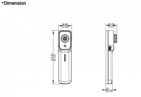 HM-TJ52-3AQF/W-MiniX - 3,6 mm
