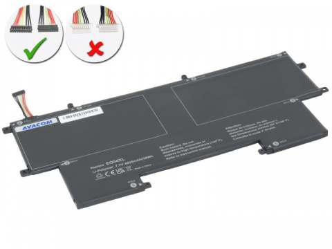 HP EliteBook Folio G1 EO04 Li-Pol 7,7V 4935mAh 38Wh - černý konektor