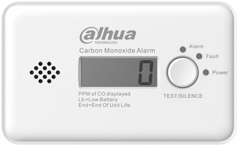 HY-GC21B-W2(868) - AirShield bezdrátový detektor CO, audio siréna 85 dB, LED indikace, self-test, one-click ztišení