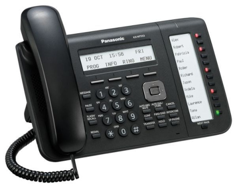 IP terminál kancelářský KX-NT553X-B pro KX-NS500/1000, černý