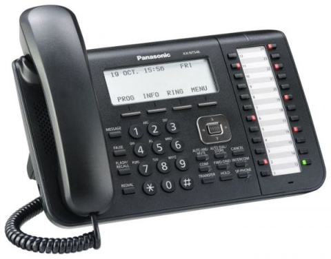 IP terminál KX-NT546X-B, 6-ti řádkový displej, černý