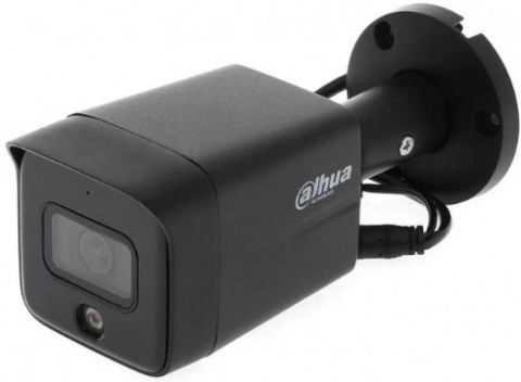 IPC-HFW1839TC-A-IL-S6-B - 2,8 mm - černá 8Mpix, 30m IR a 20 m bílé LED, Entry Series, mikrofon, detekce osob