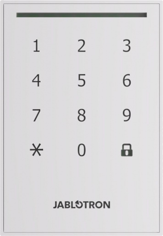 JA-121E-WH - bílá-WH - dotyková klávesnice s RFID / MF