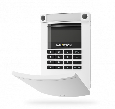 JA-154E* - bílá-WH - bezdr. příst. modul s LCD, kláv. a RFID