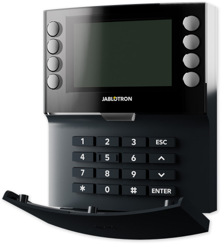 JA-155E-NFC-AN* - antracitová - bezdr. čtyřsegment. kláv. s LCD a NFC čtečkou