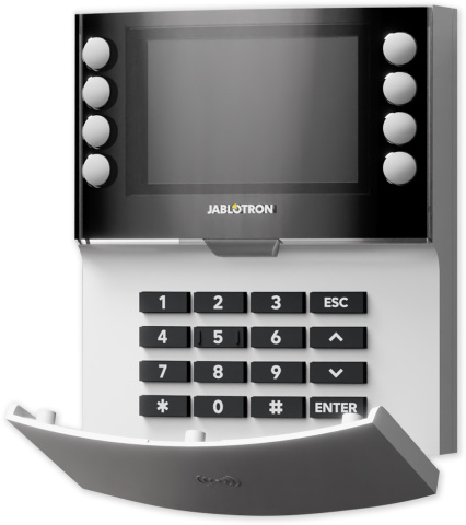 JA-155E-NFC* - bílá - bezdr. čtyřsegment. kláv. s LCD a NFC