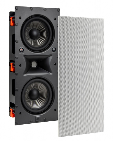 JBL STUDIO 6-88LCR - dvoupásmový vestavný reproduktor, 2 x 8"- bílý - obdélník, 120 W RMS
