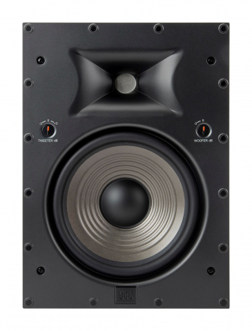 JBL STUDIO 6-8IW - dvoupásmový vestavný reproduktor, 8"- bílý - obdélník, 60 W RMS