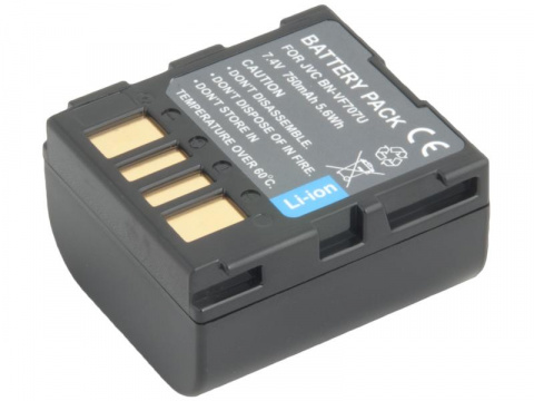 JVC BN-VF707, 707U Li-Ion 7.2V 710mAh 5.1Wh