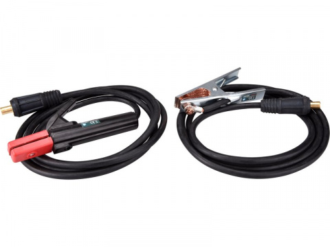 Kabely svařovací 160A sada 2ks, 16mm2, 3m, 35-50, kleště 200A