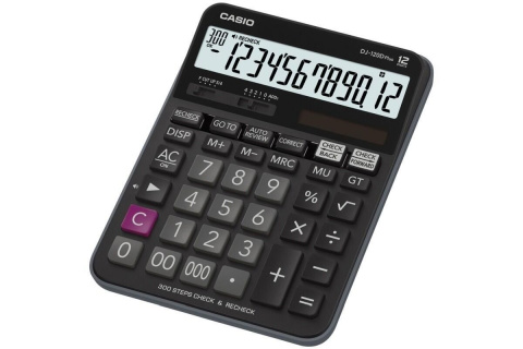 Kalkulačka Casio DJ-120D Plus, 12 míst, černá