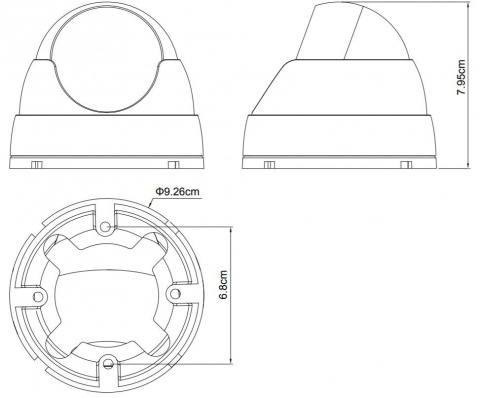 Kamerový set 1x AVTECH NVR AVH2109AX, 2x 2MPX IP Bullet kamera AVTECH DGM2103ASVP a 2x 2MPX IP Dome kamera AVTECH DGM2203ASVSEP + 4x Kabel UTP 1x RJ45 - 1x RJ45 Cat5e 15m!