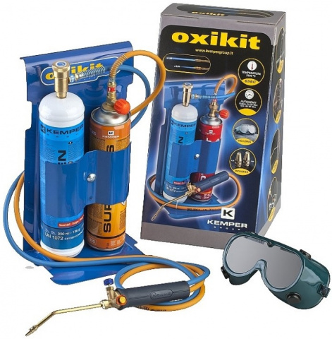 KEMPER 555D Oxykit Přenosný mini autogen, hořák sada Walkover