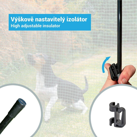 Kempingová sada s mobilní univerzální sítí a brankou, výška 90 cm