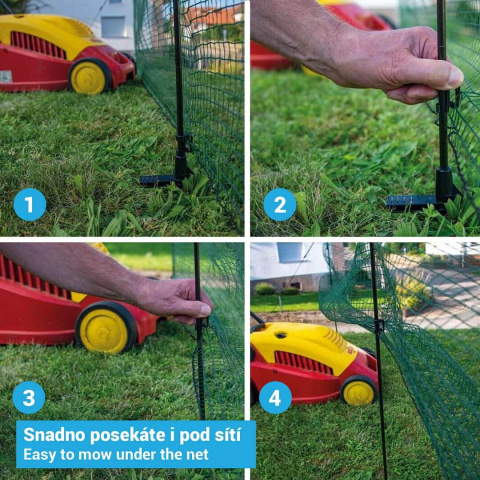 Kempingová sada s mobilní univerzální sítí a brankou, výška 90 cm