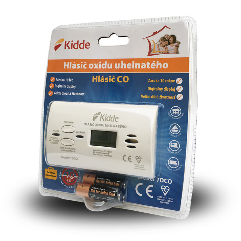 Kidde K7DCO detektor CO s alarmem (čidlo úniku plynu)